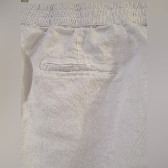 Charter Club 100% Linen Pants in white size 3x with stretch waist - Picture 6 of 6